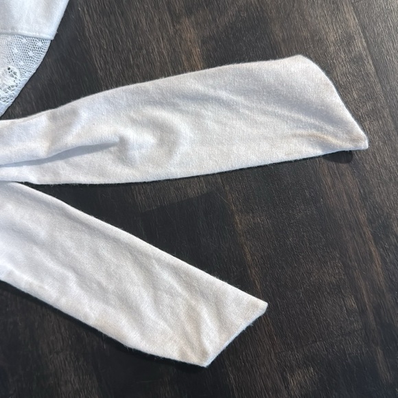 Eberjey White Anouk Modal Kimono Robe Lace Trim Bridal Wedding Size Medium NWT - Picture 5 of 5